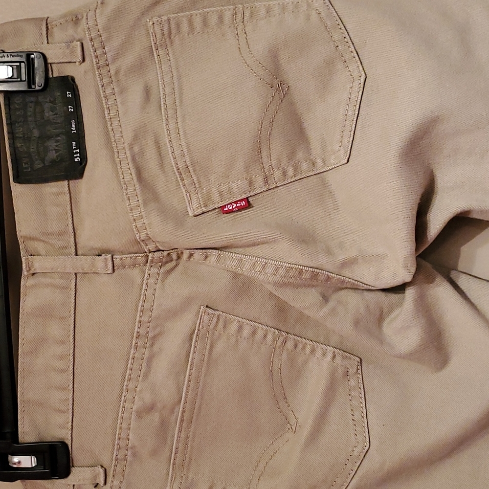 Levi's 511 slim fit boys tan jeans - Picture 6 of 8